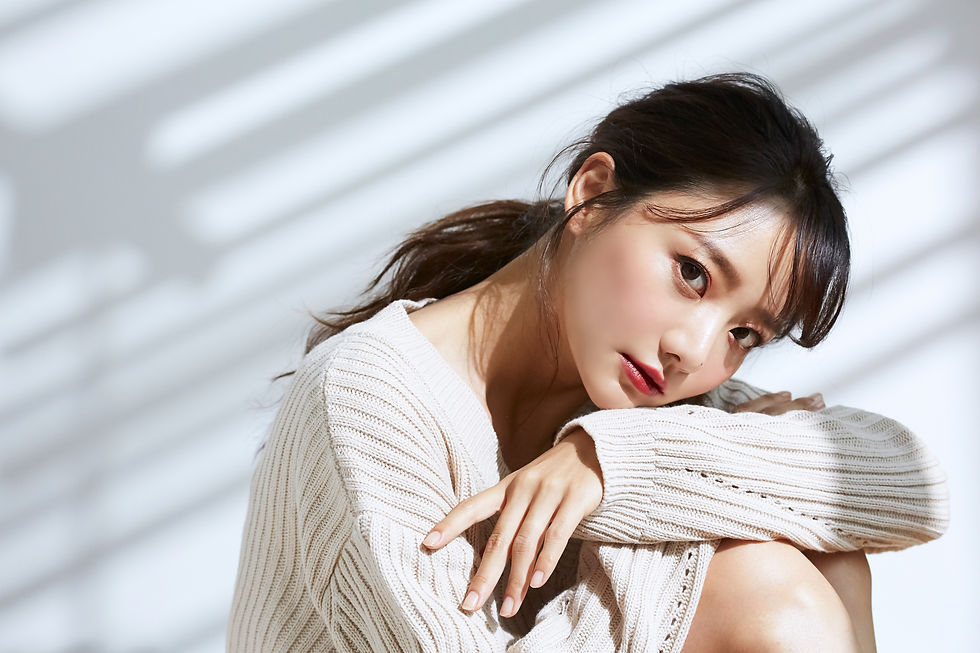 意志の強そうな美しい若い女性