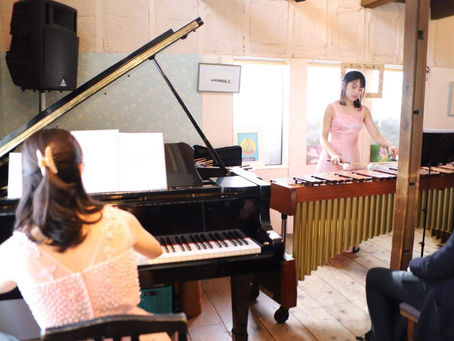 マリンバの演奏会の様子