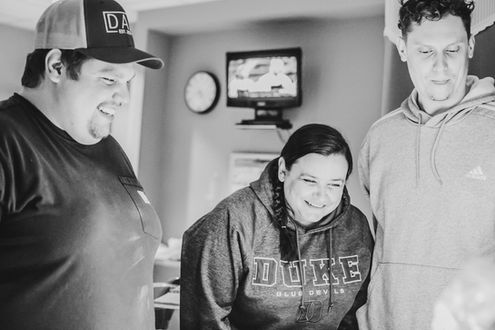 Birth photography in Portage, Indiana.