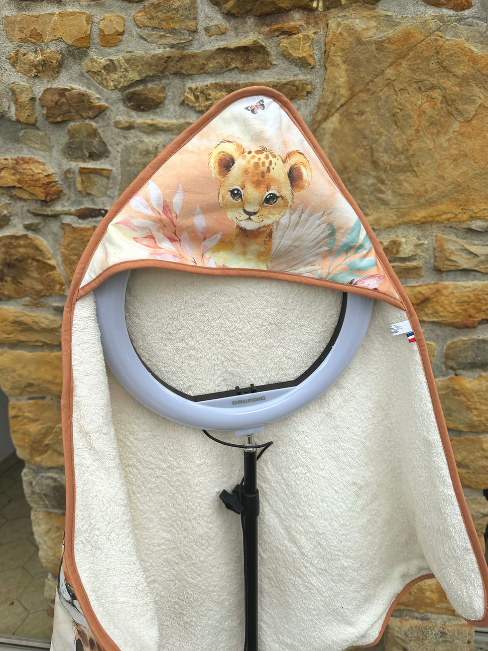 Miniature : Sortie de bain avec panneau à l’arrière