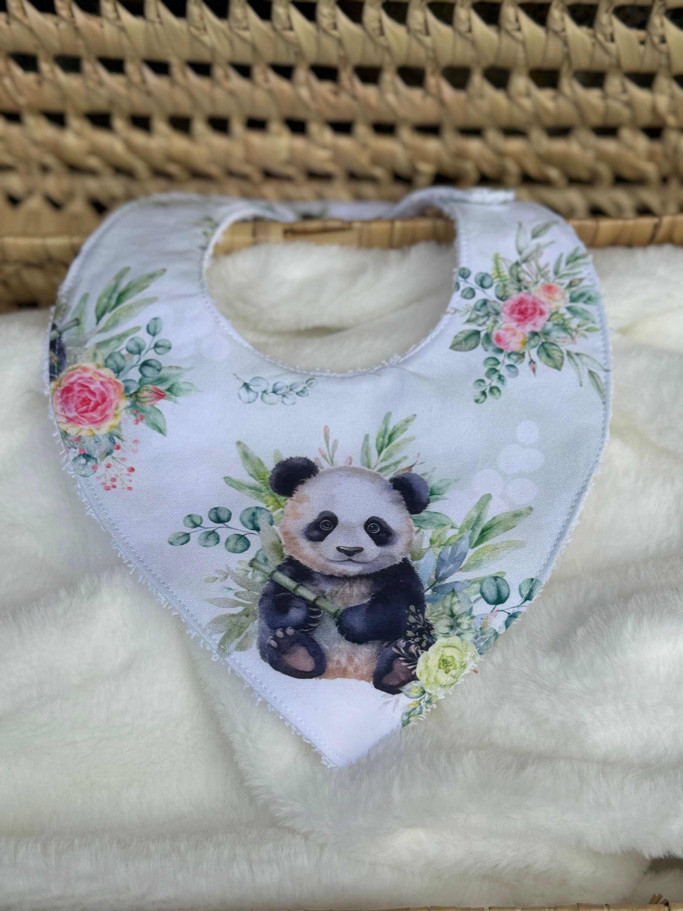 Bavoir bandana panda