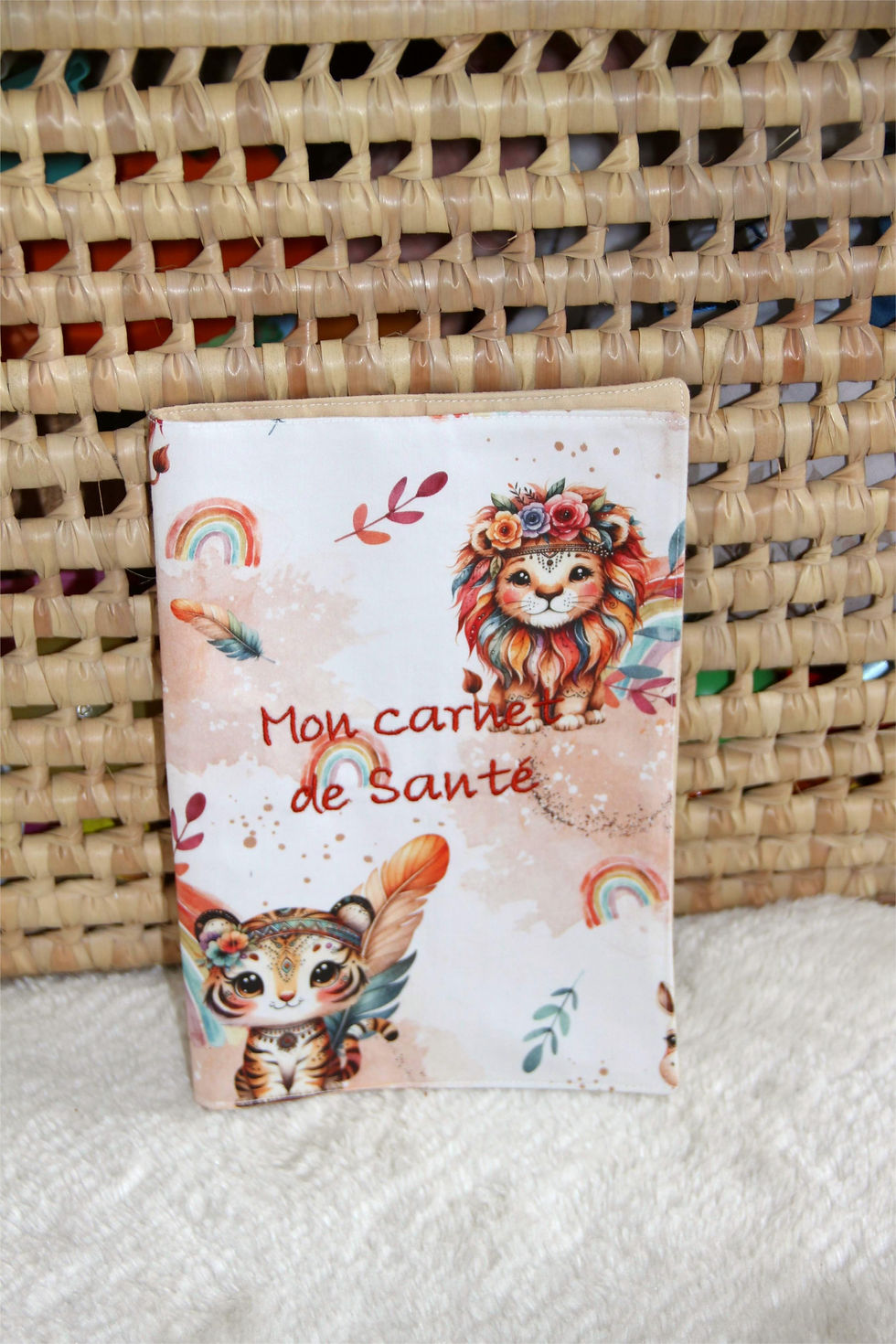 Protège carnet de santé rainbow