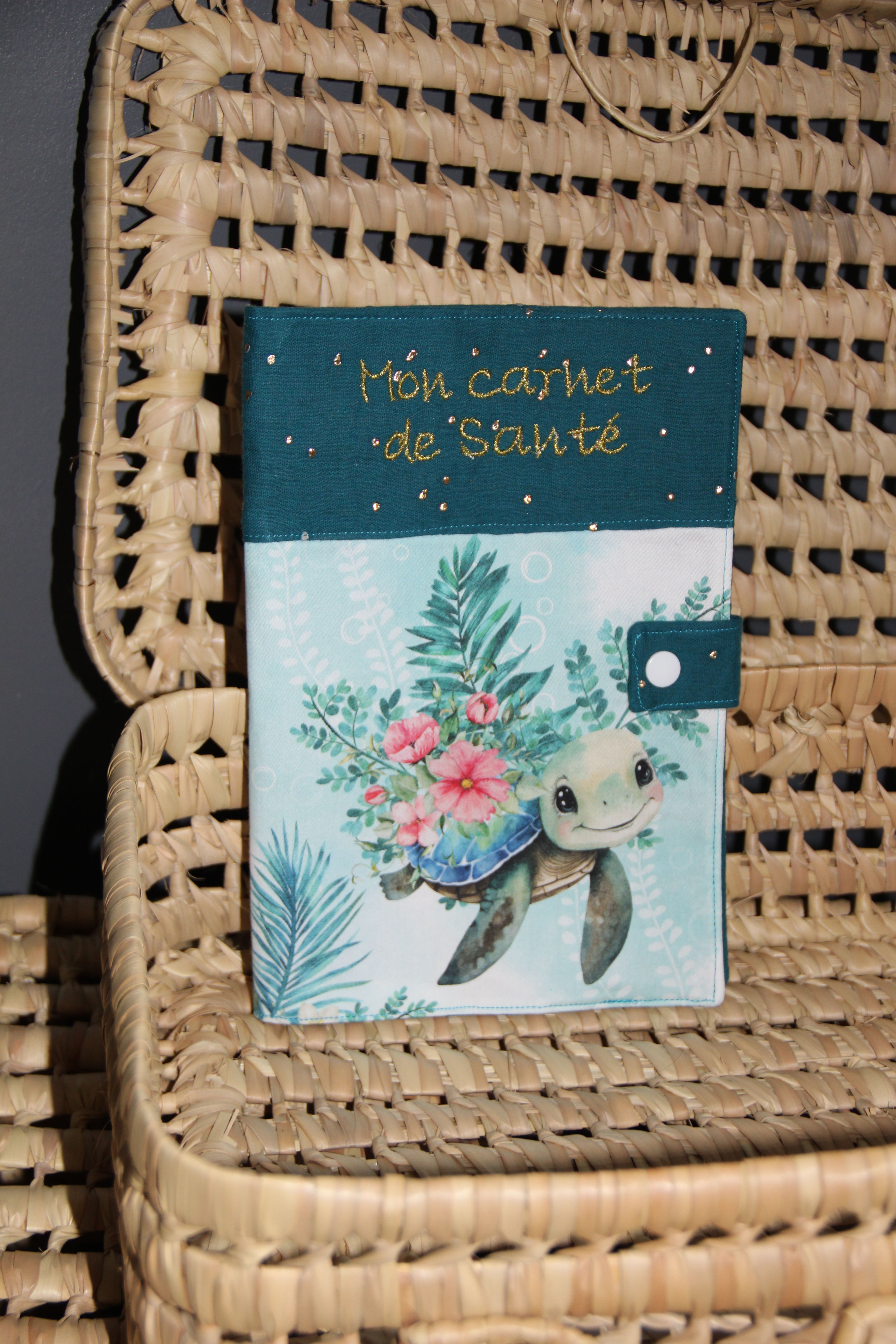 Protège carnet de santé 2 tissus