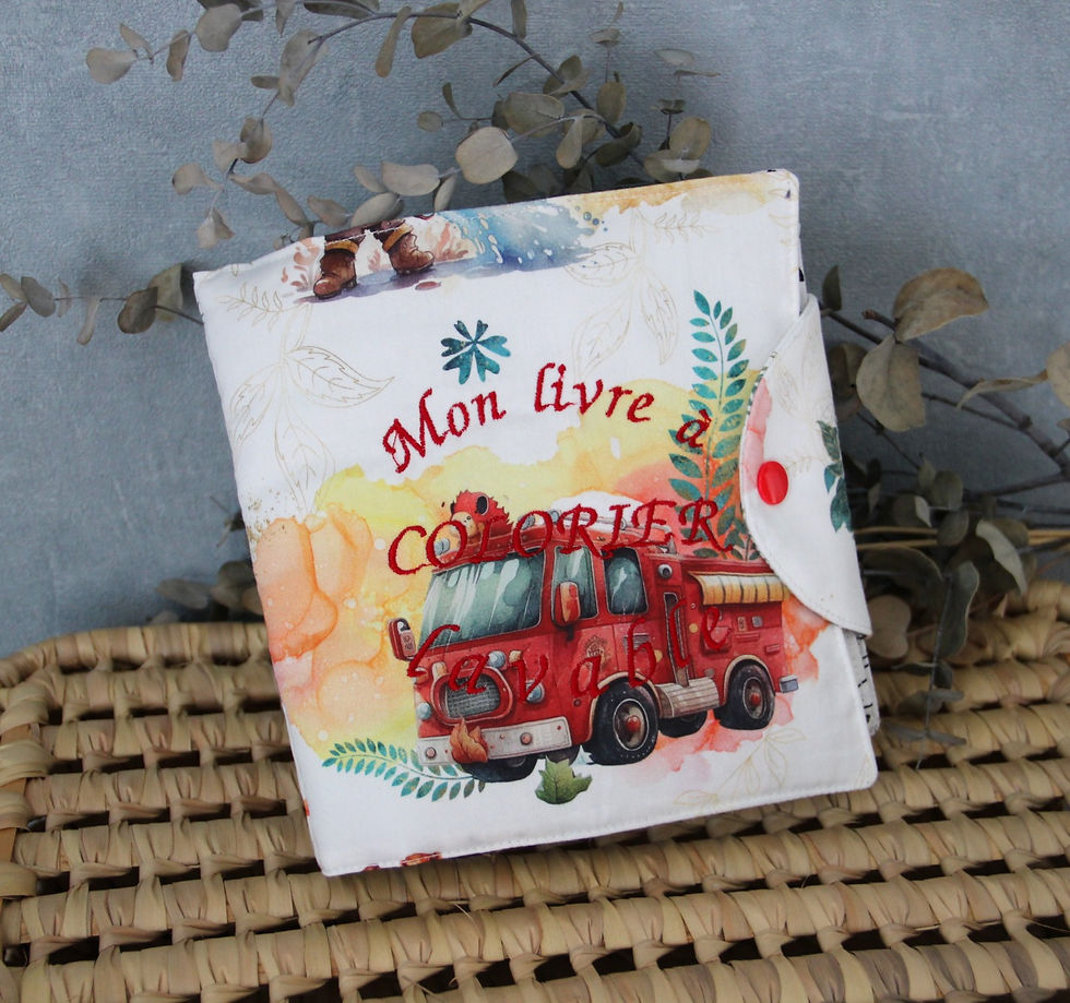 Livre de coloriage pompiers