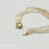 Thumbnail: 3.0-2.5mm White and Peachy Pink Freshwater 4 Strand Pearl Bracelet