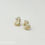 Thumbnail: 14.0x6.0mm White Japanese Biwa Pearl Earrings with Diamonds