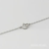 Thumbnail: 8.0-7.0mm White Oval Drop Freshwater Eternity Pendant with Diamond