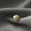 Thumbnail: 10.5-10.0mm White South Sea Pearl Ring with Double Diamond Halo