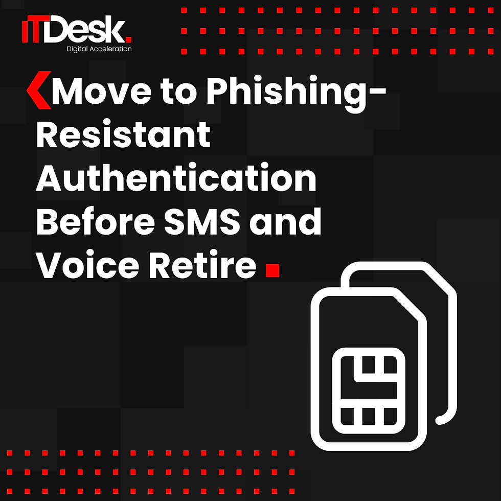 Move to Phishing-Resistant Authentication Before SMS and Voice Retire