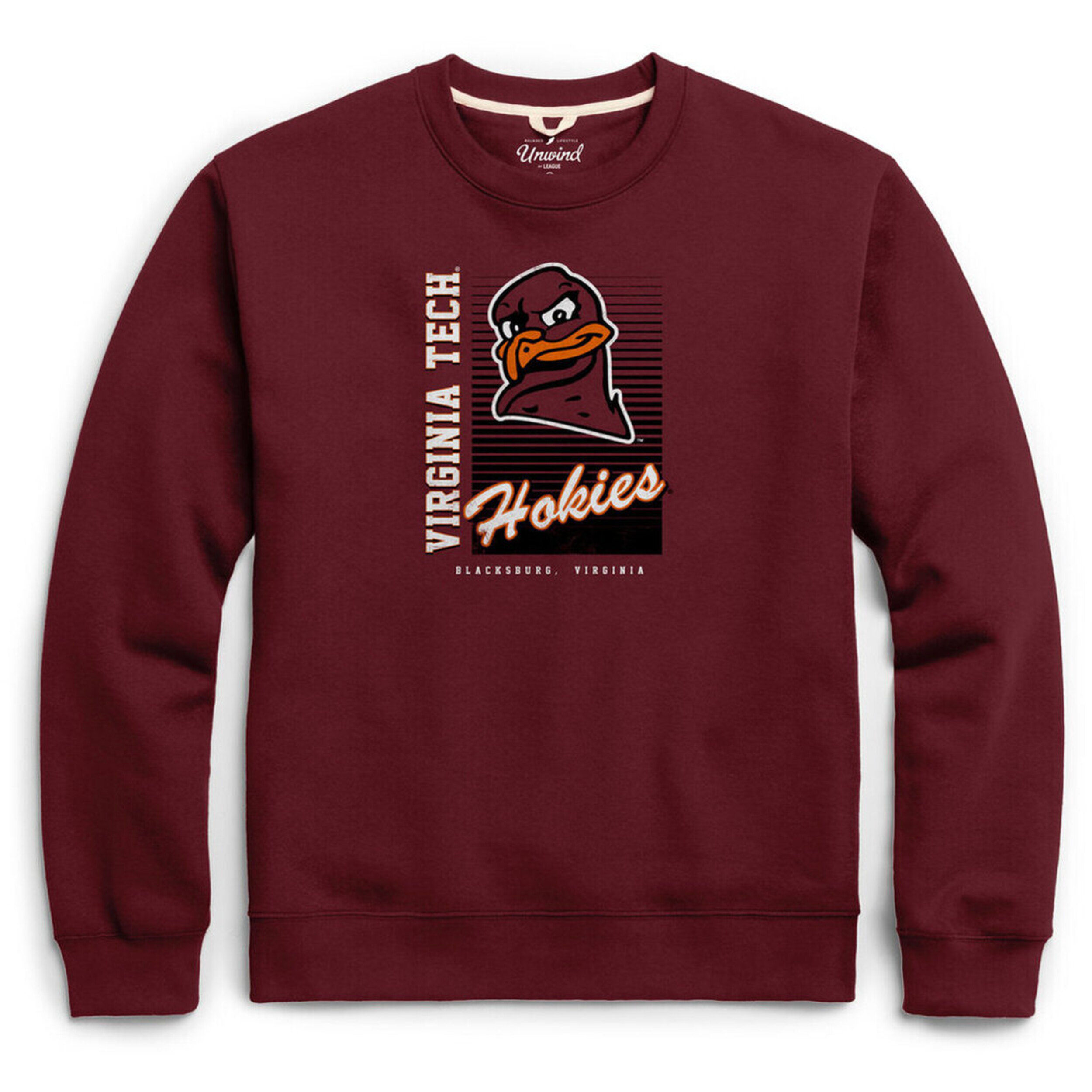 VT Essential Fleece Crew Maroon Stock # 1327533