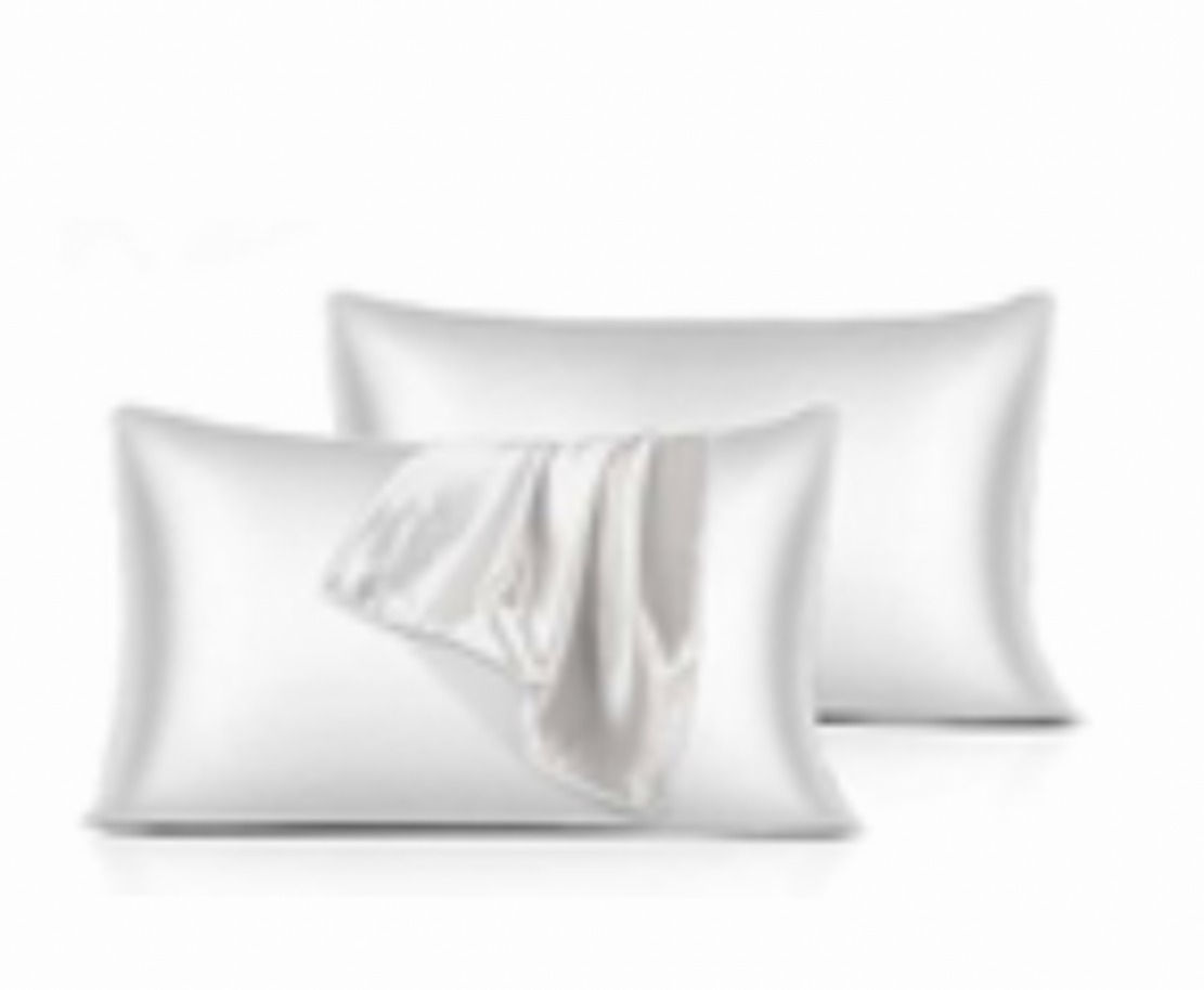 White Silk pillowcase - King size