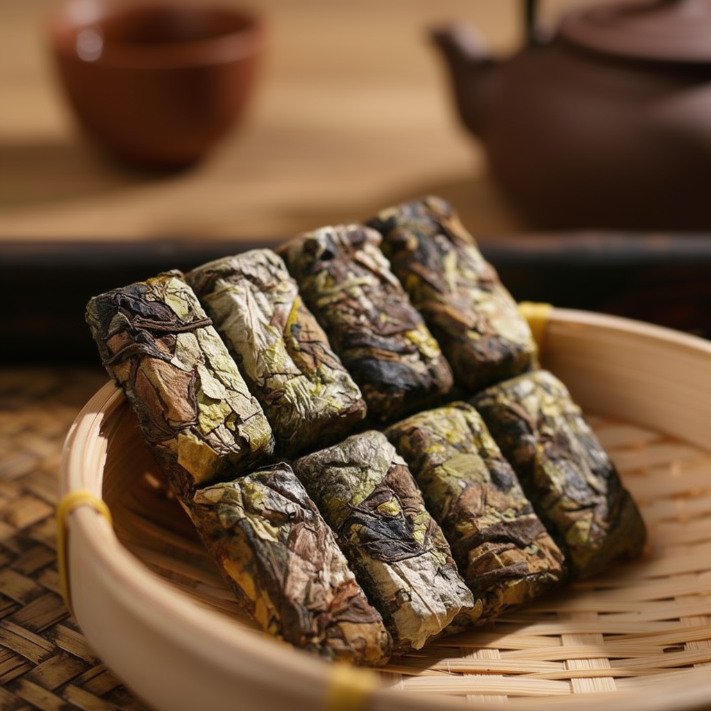 巧克力白茶|Thé blanc pressé en carrés (forme chocolat)