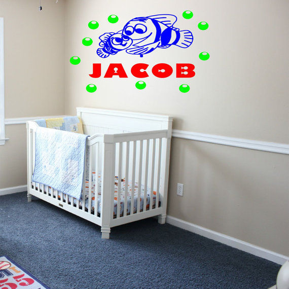 Finding Nemo with Custom Name Wall Decal