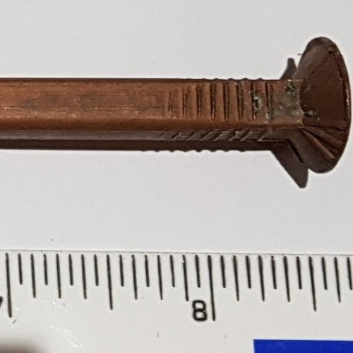 8" 3 Gauge Copper boat Nail Jackson Marine