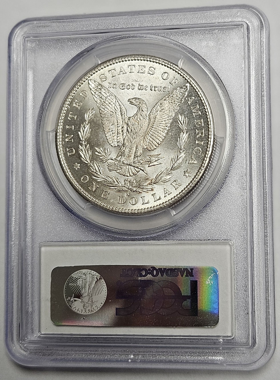 Thumbnail: 1880 S Morgan Silver Dollar $1 90% Silver Coin PCGS MS 65
