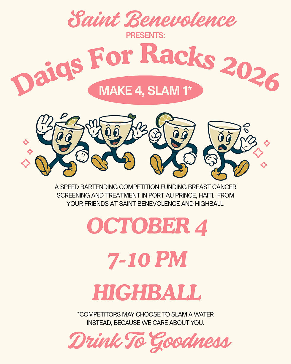 🍸 COMP WEEK: DAQS FOR RACKS + THE PROHIBITION CREATION DINNER