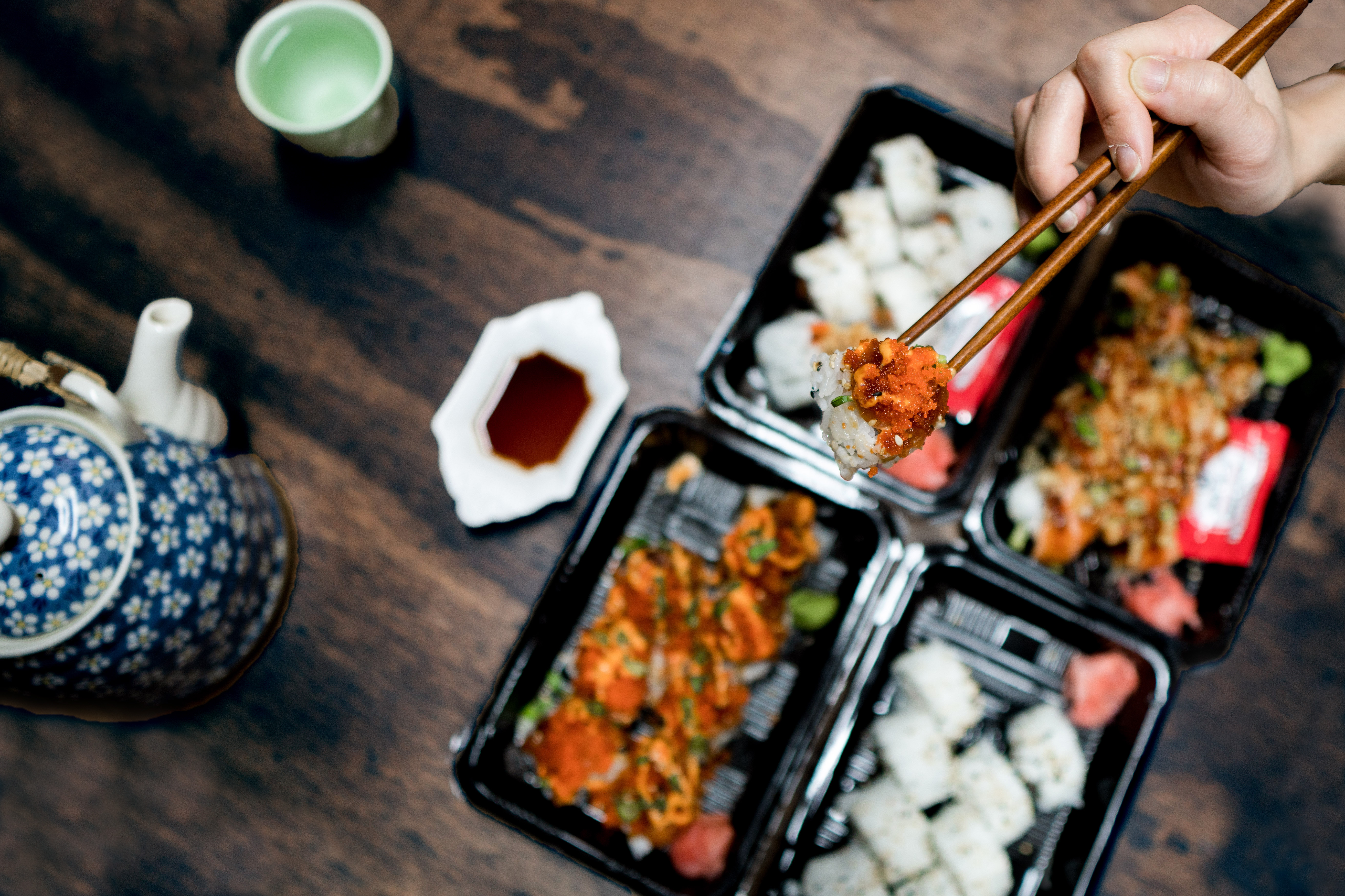 Arranged Food and Objects