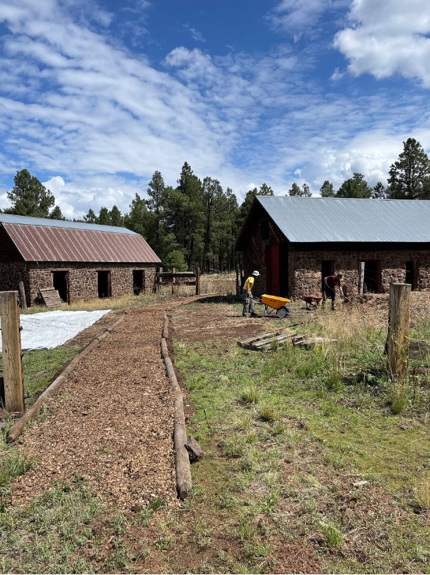Image of one of the new pathways at the Ranch