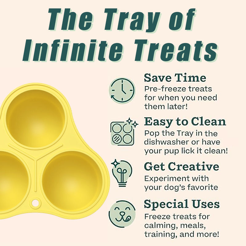 Thumbnail: Interactive Silicone Dog Treat Ball - Fillable Treat Dispenser