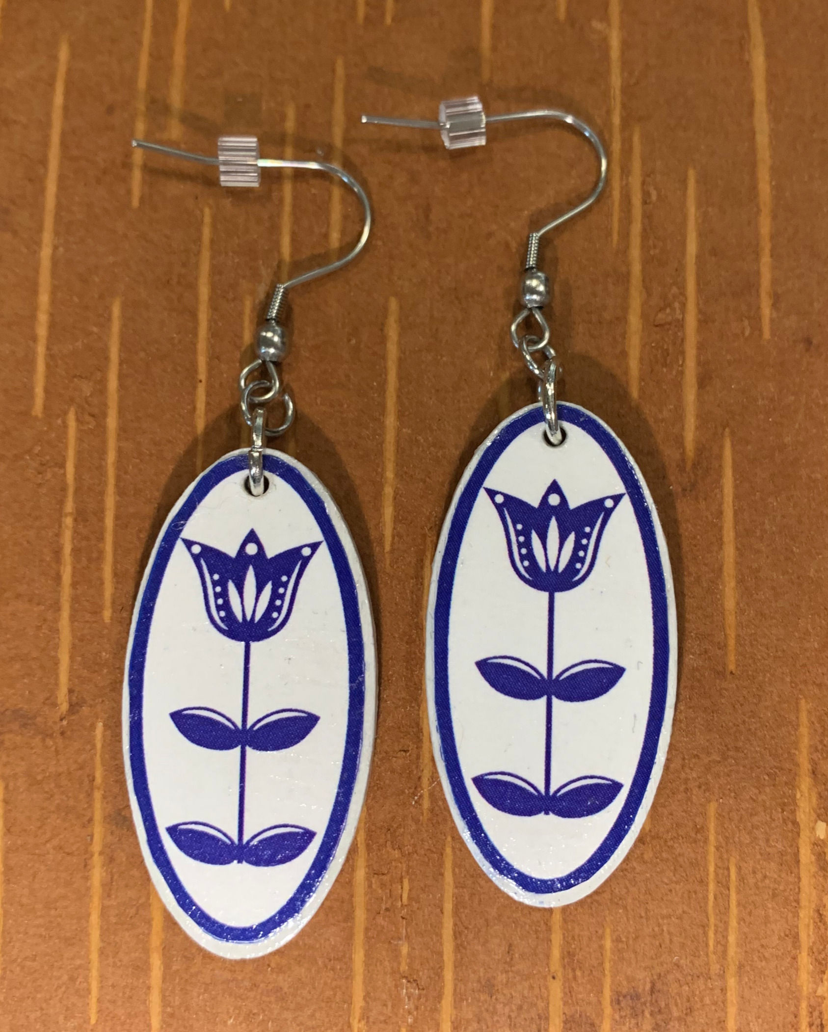 Blue Flower Earrings