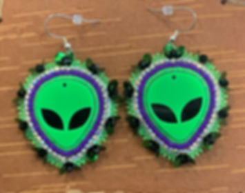 Alien Earrings