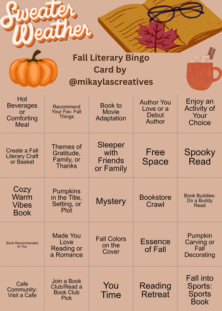Embrace Fall with Bookish Bingo Adventures!