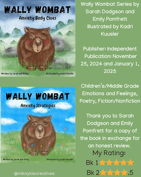 The Anxious Outback: Wally Wombat's Paws-On Approach to Mental Health in the Wally Wombat series by Sarah Hodgson and Emily Pomfrett