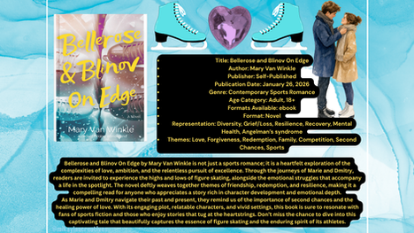 Romance, Friendships, and the Ups and Downs of Figure Skating Shine in Bellerose and Blinov On Edge by Mary Van Winkle