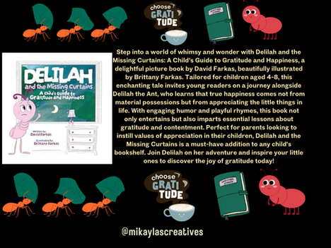 Exploring Lessons in Gratitude and Happiness in Delilah and the Missing Curtains: A Child's Guide to Gratitude and Happiness by David Farkas