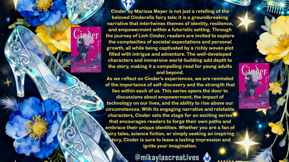 A Futuristic Twist on a Classic Tale - Exploring Cinder (The Lunar Chronicles Book 1) by Marissa Meyer