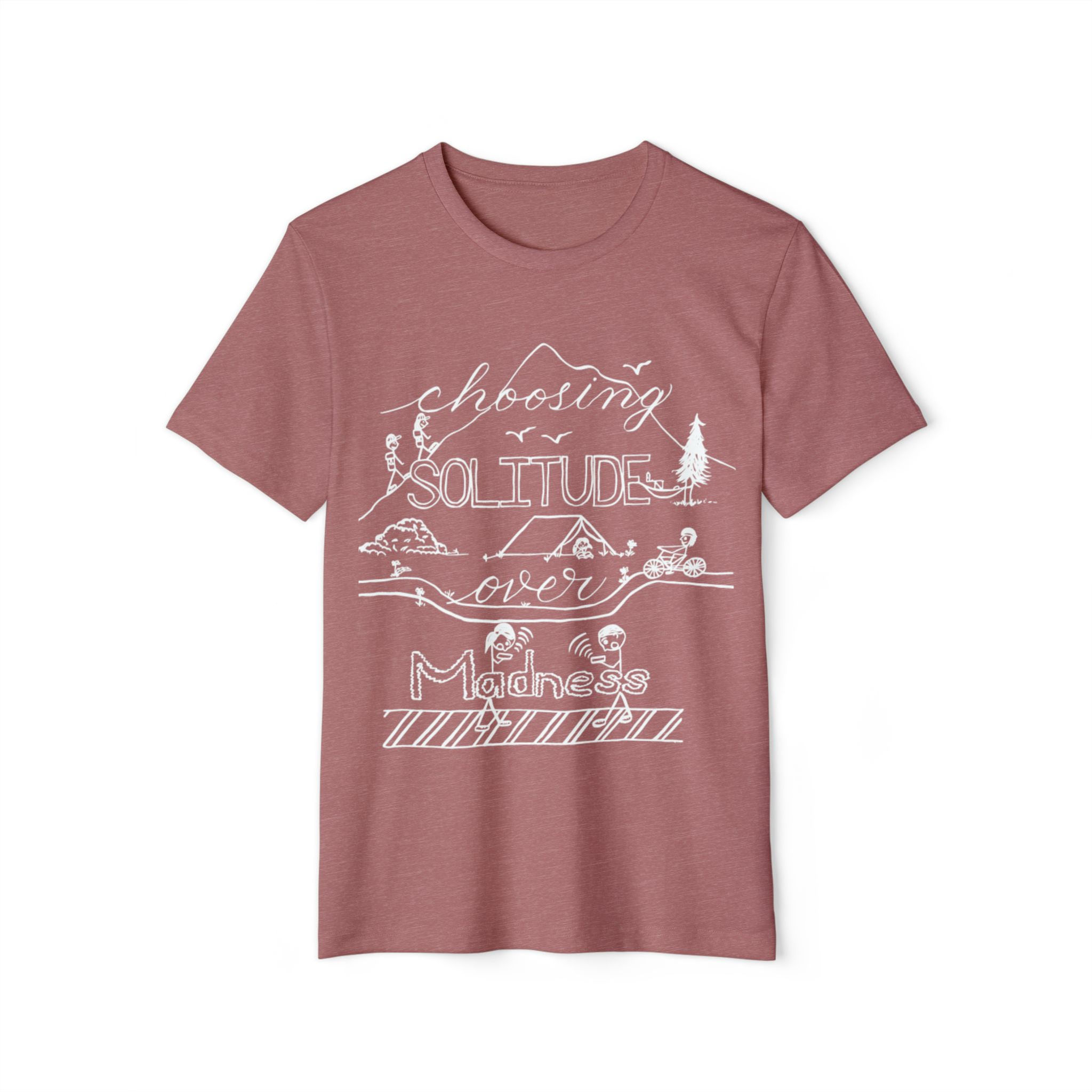 Choosing Solitude Unisex Recycled Organic T-Shirt