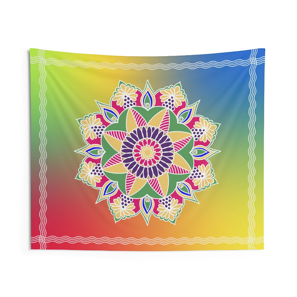 Thumbnail: Rangoli Rainbow Gradient Tapestry