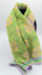 Thumbnail: Lime Green Tile inspired Summer Scarf