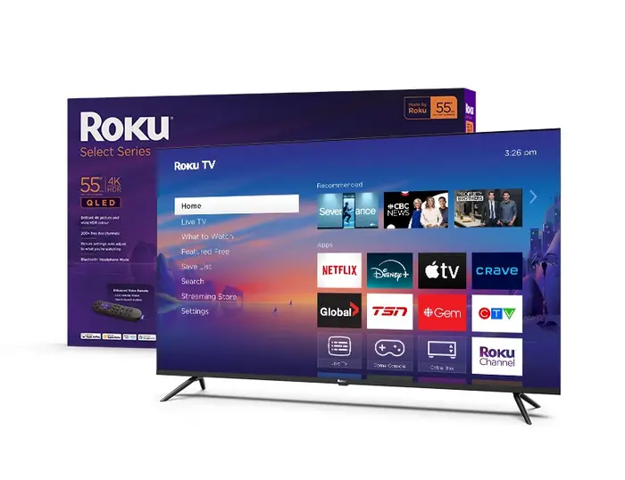 Roku Select Series QLED 4K TV (55”) — The Bigger, the Better