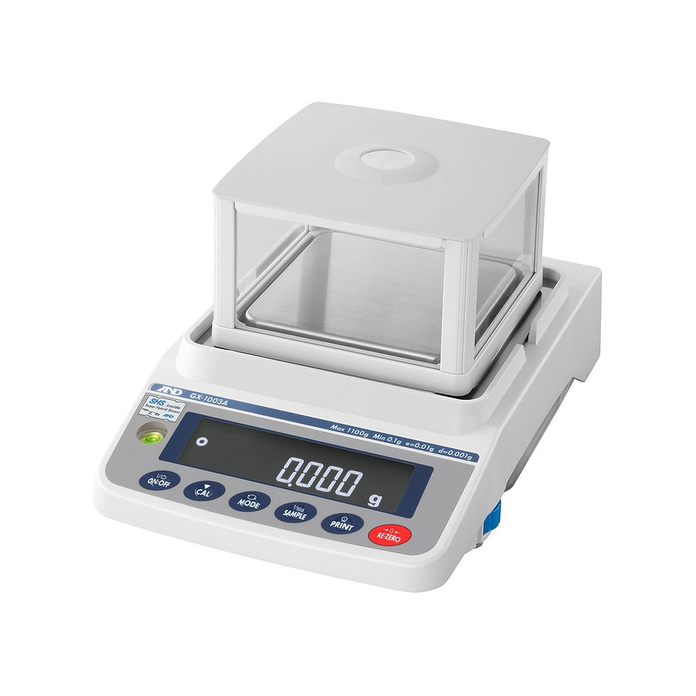 A&D GX-1003A shown as a GX-1603A family reference; model and capacity markings differ.
