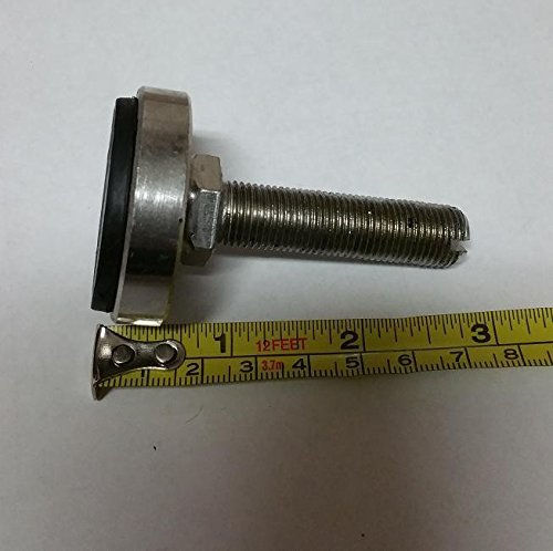 Thumbnail: Original Brecknell Part# 41244-0042 Foot Assy (Mach-Slot) Non-Swivel Steel Foot
