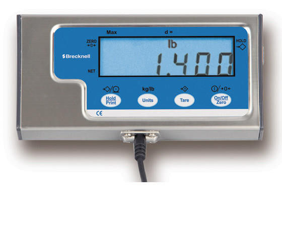 Brecknell MS140-300 backlit LCD indicator with hold, unit, tare and zero controls