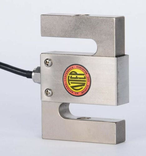 2,500 lb NTEP S-beam load cell ready for indicator calibration