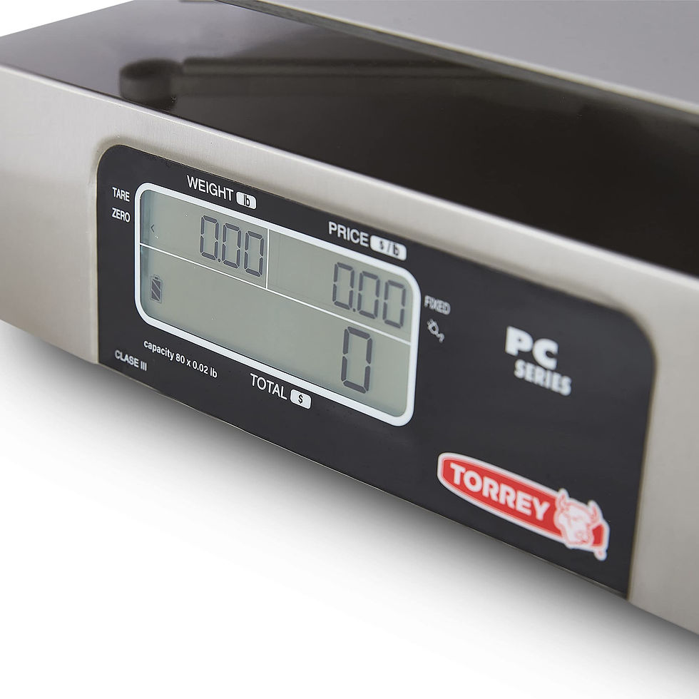 Thumbnail: TORREY PC80L Electronic Price Computing Scale, Rechargeable Battery, Stainless