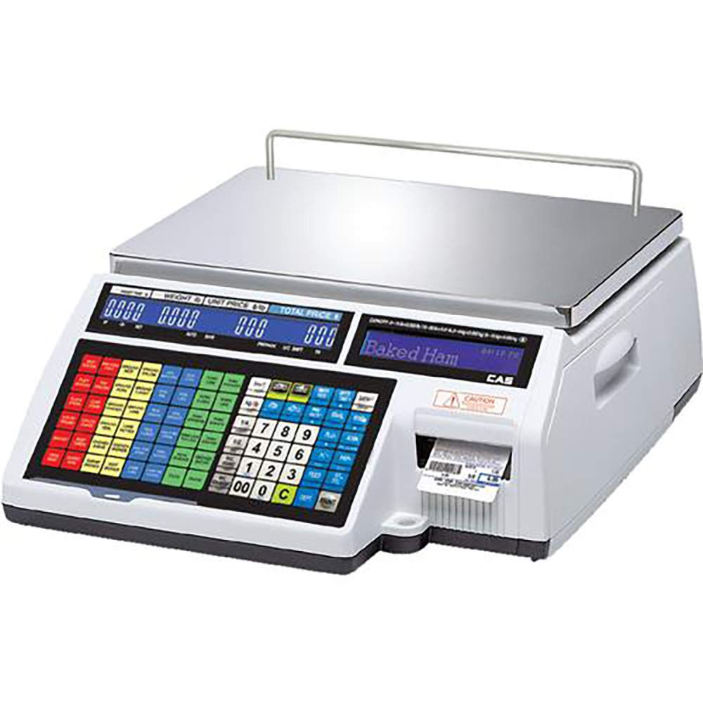 CAS CL5500B-30, Dual Capacity Label Printing Scale, 0-15 lb x 0.005 lb/ 15-30 lb