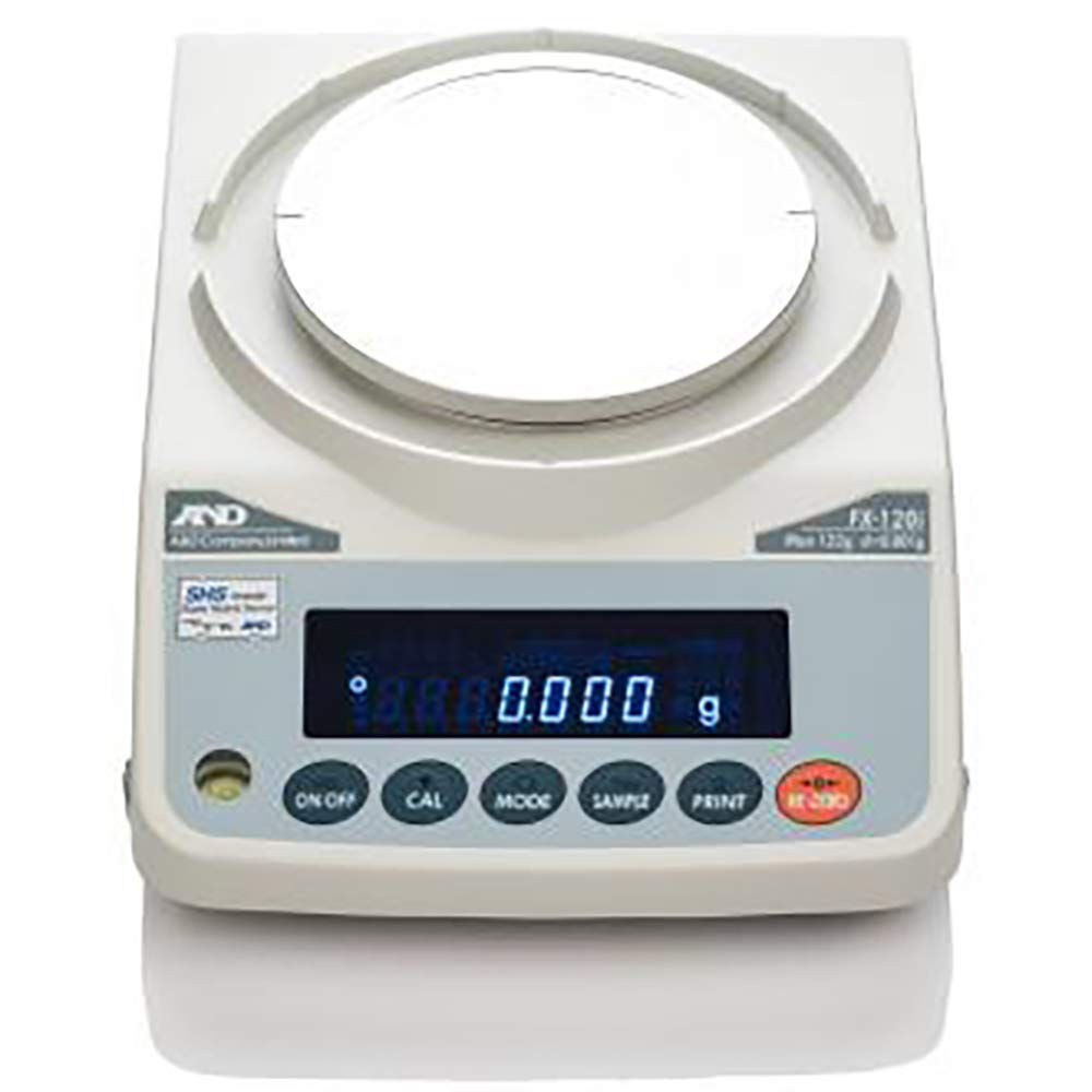 A&D Weighing FZ-120i Internal Calibration Toploading Balance, 122g, 115V