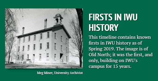 IWU Firsts timeline title card