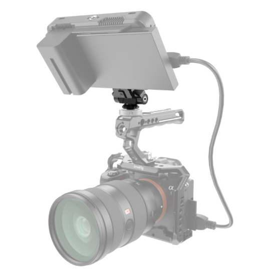 Thumbnail: SmallRig Drop-In HawkLock Mini Quick Release Monitor Mount with Cold Shoe