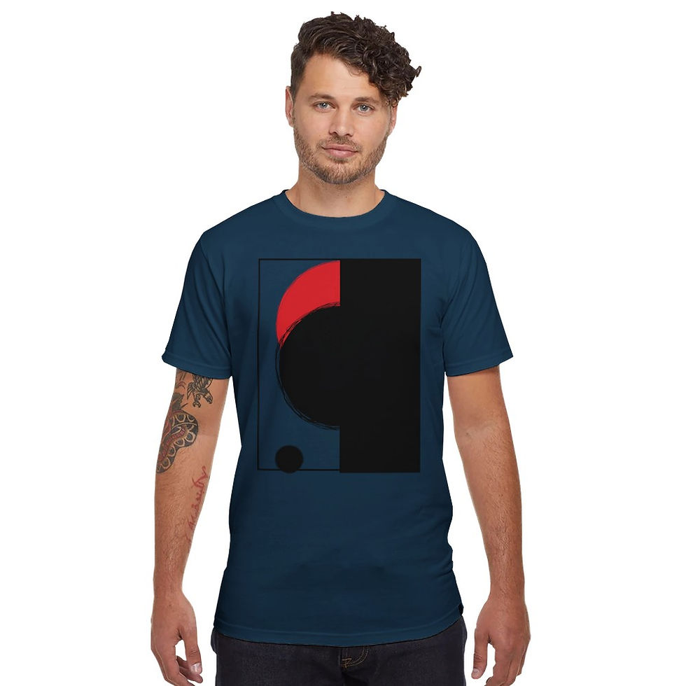 Thumbnail: geometric t-shirt blue