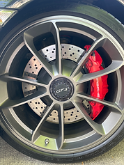 Porsche wheel bling, tire dressing, auto detailing