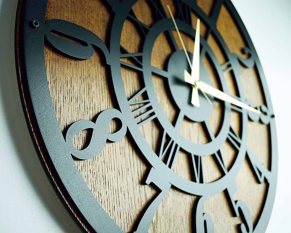 Küçük resim: KAYRA DUVAR SAATİ MASİF LATİN