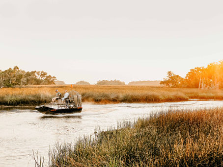 Airboat Engagement Session in Florida | Ashley + Josh