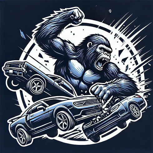 APE IMAGE SMASHING THREE CARS.jpg
