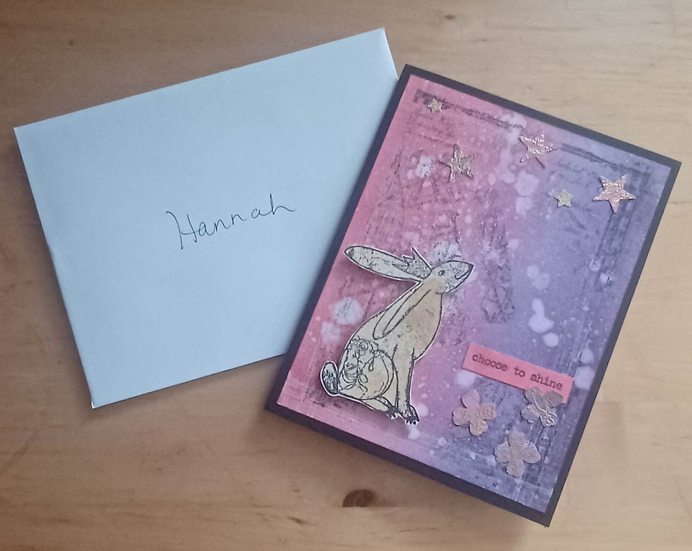 The card my students gave me