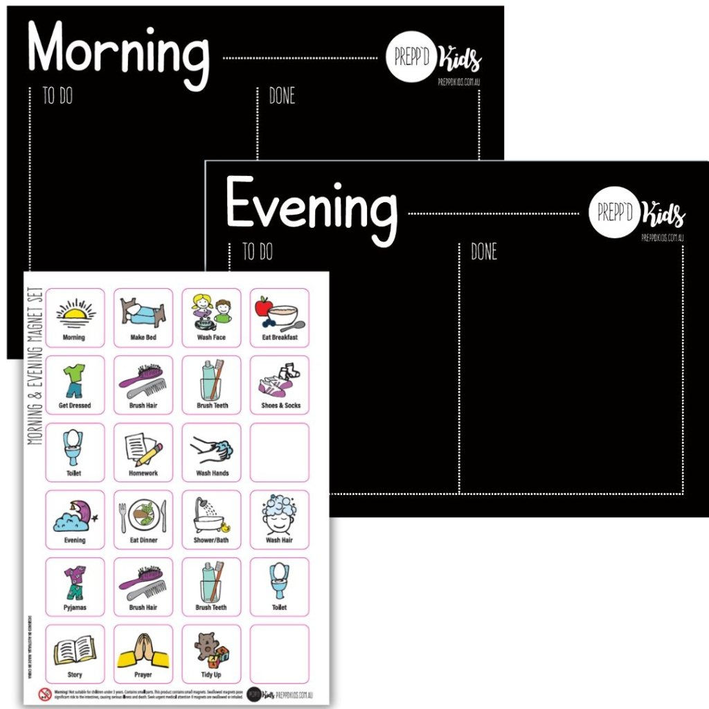 Morning & Evening Routine Chart